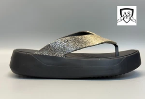 Crocs Getaway klobige Glitzer Plateau Flip Größe 8 neu mit Karton 210654-001 - Bild 1 von 7
