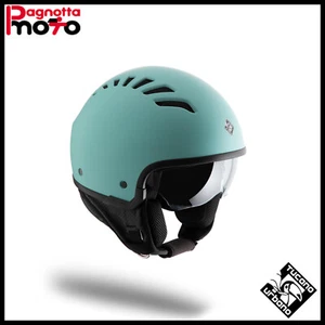 CASCO JET DEMI–JET TUCANO URBANO EL'FRESH TIFFY BLU OPACO CON PARASOLE - Picture 1 of 1