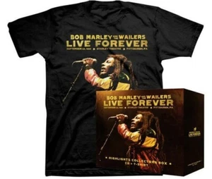 Bob Marley : Live Forever Shirt + Highlights CD RARE New in Box - Picture 1 of 7
