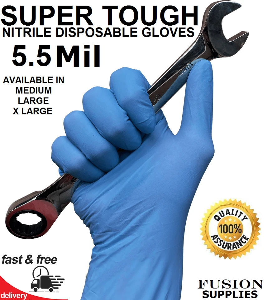 MECHANISCHE HANDSCHUHE. NITRIL EINWEG.5,5 MIL.SUPER HART. STARK. DICK.ENGINEERING - Bild 1 von 1