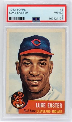 1953 Topps #2 Luke Easter Card - Graded PSA 4 VG-EX, Cleveland Indians - Image 1 of 2