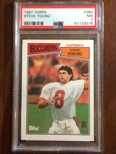 1987 Topps — Steve Young— 2nd Year — PSA 7