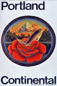 Travel Poster print.Home Room Interior design.Portland.6609 - Picture 1 of 1