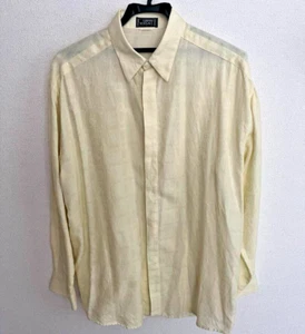 GIANNI VERSACE Dress Shirt 48 Yellow Men - Picture 1 of 5