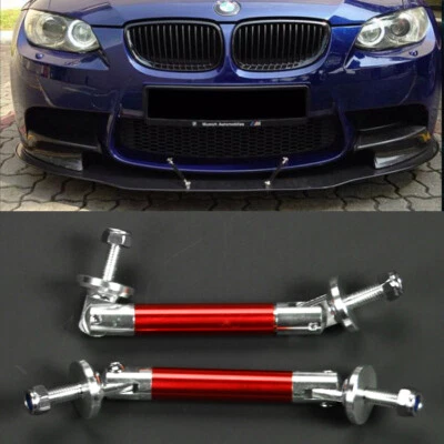 3.4" Red Strut Tie Bar Support Rod For Subaru Mazda Bumper Lip Splitter Diffuser - Image 1 of 2