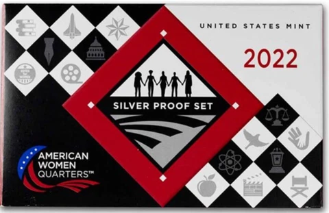 2022 American Women Quarters Silver Proof Set Cover