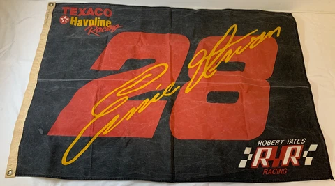 vintage ERNIE IRVAN flag ~ 2.5x3.5 feet ~ NASCAR Cover