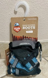Arcadia Trail WARM WEATHER Dog Boots Pack of 4~Blue~Size Medium~New - Picture 1 of 10
