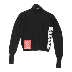 Jersey cuello redondo tejido acrílico lana negra Kappa Ktrol para mujer | Diseñador De colección - Imagen 1 de 3