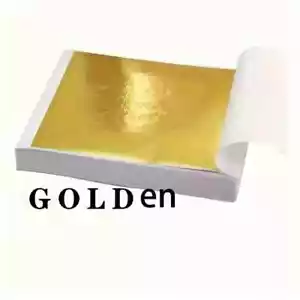 Blattgold Schlagmetall zum vergolden 8.5x9cm Goldfolie Vergoldungsfolie Gold - Bild 1 von 5