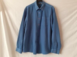 Mens Blue Long Sleeved Shirt. Size XL. Chest Size 44-47 Inch. Atlantic Bay. - Picture 1 of 3