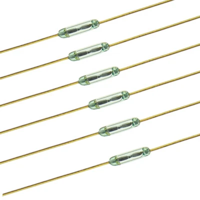 RD03 10pcs 14.2mm Miniature Magnetic Reed Switches Normally Open NEW - Image 1 of 4