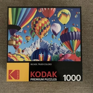 KODAK Premium Puzzles Puzzle Hot Air Balloons Over the Mountain 1000 piece NEW! - Picture 1 of 2