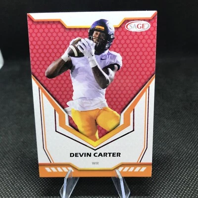 2024 SAGE - Devin Carter - RED - West Virginia Mountaineers - RC - #27 - Image 1 of 2