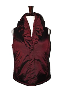 Jones New York Signature Wine Petite Small Beautiful Shawl Collared Vest - Picture 1 of 8