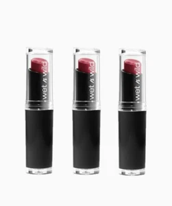 Wet N Wild Megalast Lipstick #965 Cherry Picking - 3 PACK - Picture 1 of 2