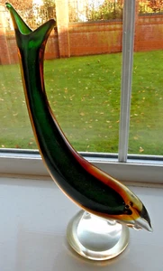 Vintage 1960's Murano Glass - Sommerso Fish Vase - ? flavio poli? - rare - Picture 1 of 5