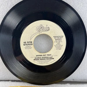 Gloria Estefan And Miami Sound MachineBetcha Say That Vinyl 7" Promo Epic 1987 - Picture 1 of 5