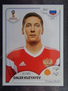 Panini World Cup 2018 Russia - Daler Kuzyayev Russia No. 48