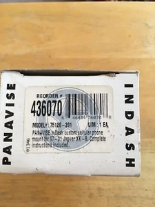 PanaVise In Dash Mount # 75120-201 Jaguar XK-8, XKR, 1997-2006, See Below - Picture 1 of 3