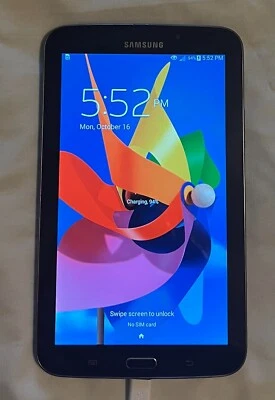 Samsung Galaxy Tab 3 T217A 16GB Wifi+4G AT&T Black VG Cosmetic - Image 1 of 4