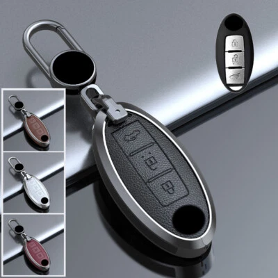 Цинковый сплав кожаный автомобильный брелок чехол для Nissan Sentra Almera для Infiniti - Изображение 1 из 4