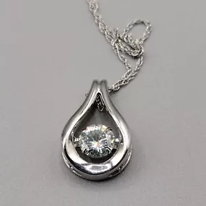 COLGANTE BAILE MOISSANITE FUEGO 1.2 CT CON CADENA Nuevo Sin etiquetas Usado - Imagen 1 de 17