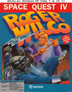 Space Quest Collection 4+5+6 PC Game Sierra Windows 7 8 10 11 Roger Wilco - Picture 1 of 6