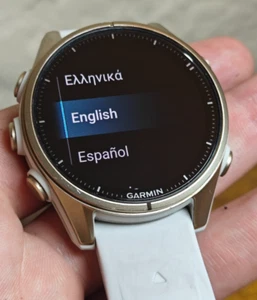 Garmin Fenix 8 AMOLED Sapphire 43mm Smartwatch (Fog Gray/Soft Gold) - Picture 1 of 7