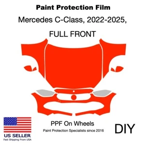 Mercedes C-Class, Base, 2022-2025, Pre-Cut Kit DIY, PPF, Full Front - Picture 1 of 9