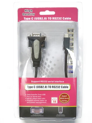 Cable de interfaz serie USB-C a RS232 DB9 Foto 1 de 4
