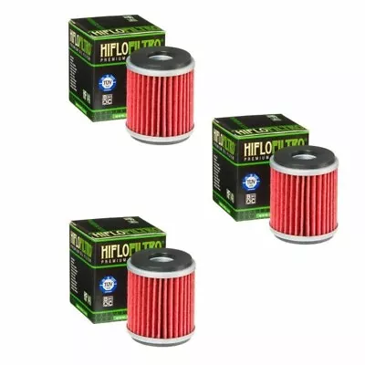 2003-2008 Yamaha WR450F Genuine HiFlo Oil Filter HF141 WR 450 450F - Pack of 3 - Image 1 of 4