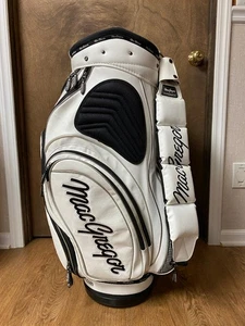 Macgregor Mactec V-Foil Demo Golf Staff Bag White/Black - Picture 1 of 22