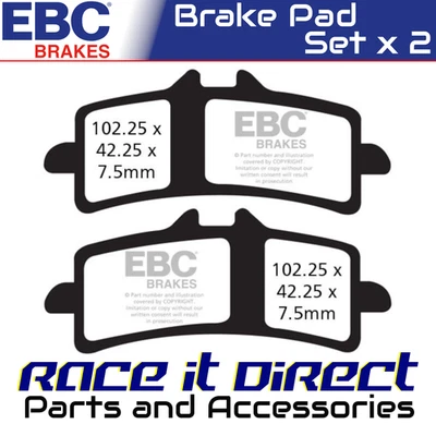 Pastillas de freno delanteras para KAWASAKI NINJA 1000 H2 SX SE+ TOURER 2020-2021 HH Race EBC Foto 1 de 4