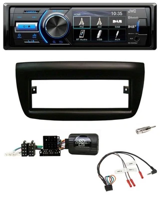 JVC Bluetooth Lenkrad USB DAB Autoradio für Fiat Doblo 2012-2015 schwarz - Bild 1 von 4