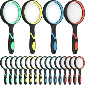 20 Pcs 10X Magnifying Glass for Kids and Seniors Non-Slip Handheld Reading Ma... - Picture 1 of 7