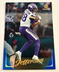 Justin Jefferson 2025 Luminance Blue Vertical Card /199 !!! - Picture 1 of 1