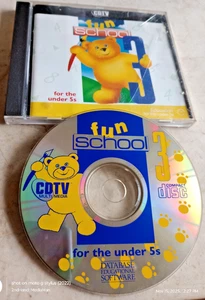 1991 Commodore Amiga CDTV FUN SCHOOL 3 CD DISC VIDEOSPIEL - Bild 1 von 3
