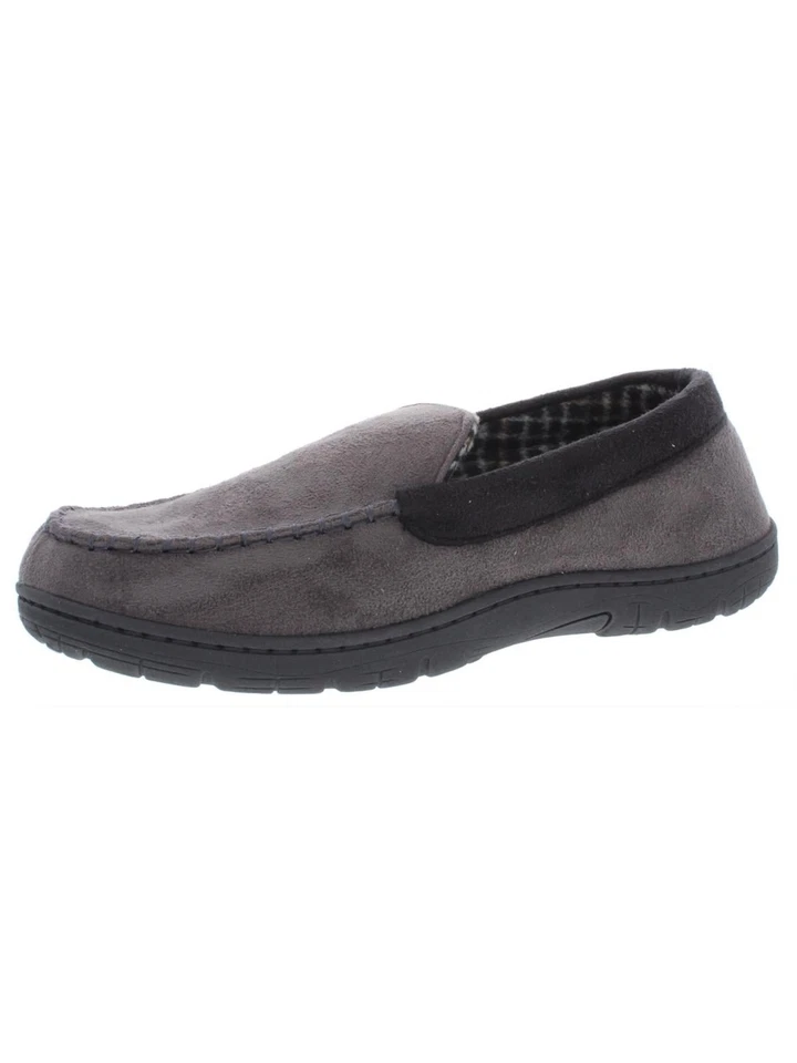32 DEGREES HEAT Mens Gray Anti-Moisture Moc-Slip On Slippers Shoes M(89) - Image 1 of 3