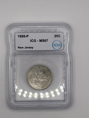 1999-P New Jersey State Quarter ICG MS 69 - Image 1 of 2