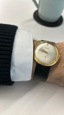 Rolex Precision 9919 18k - Platillo OVNI Volador 🛸 - Correa Rolex Lagarto Original Foto 1 de 4