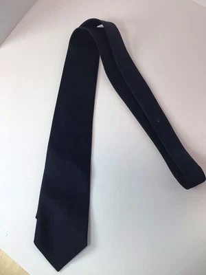 Vintage Navy Blue Mens neck Tie Skilcraft Brand - Image 1 of 4