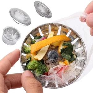 400 PCS Disposable Mesh Sink Strainer Bags, Kitchen Sink Strainer Mesh Bag, K... - Picture 1 of 7