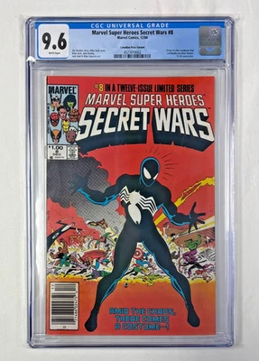 Marvel Super Heroes Secret Wars 8 CGC 9.6 CPV Vol 1 Origen del simbionte Veneno Foto 1 de 3