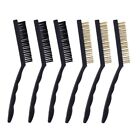 Effective Rust Removal with 9 Inch Brass and Nylon Wire Brushes Set 6PCS