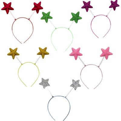 SOPHIE LTD . Christmas Glitter Star Headbopper Kids Adults Hair Accessory Fancy Dress Parties