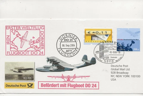 Aviation Comm/FDC - Germany - Dornier - 2004 (AV40) Cover