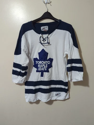 VtG Ravens Knit Toronto Maple Leafs Jersey Shirt White SZ Men XL S53 Cover