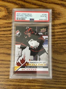 PSA 10 2020 Upper Deck Michael DiPietro Canvas Program of Excellence SSP #261 - Picture 1 of 2