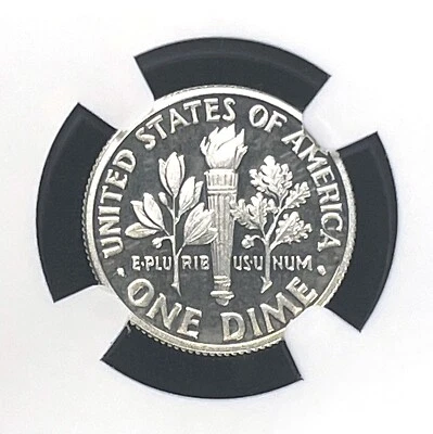 2010 S 10c SILVER ROOSEVELT DIME NGC PF70 ULTRA CAMEO United States Flag Label - Image 1 of 4